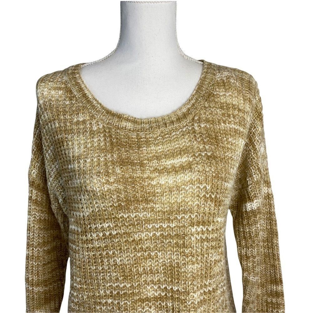 Harlowe & Graham Womens Knit Sweater XS Brown Beige Long Sleeve - Picture 3 of 8
